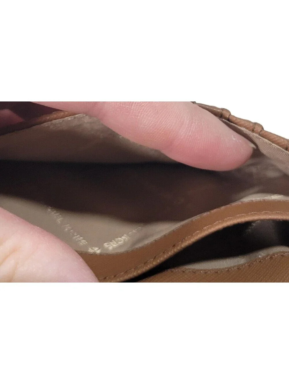 MICHAEL KORS JET SET TRAVEL LARGE TRIFOLD WALLET BROWN LUGGAGE